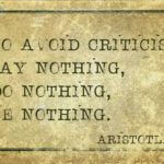 How to avoid criticism quote