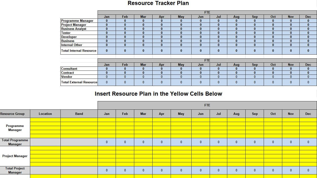 Example of demand planning template