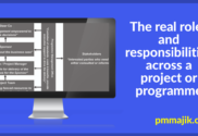 Real project role model on monitor