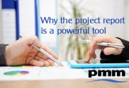Business people reviewing project report