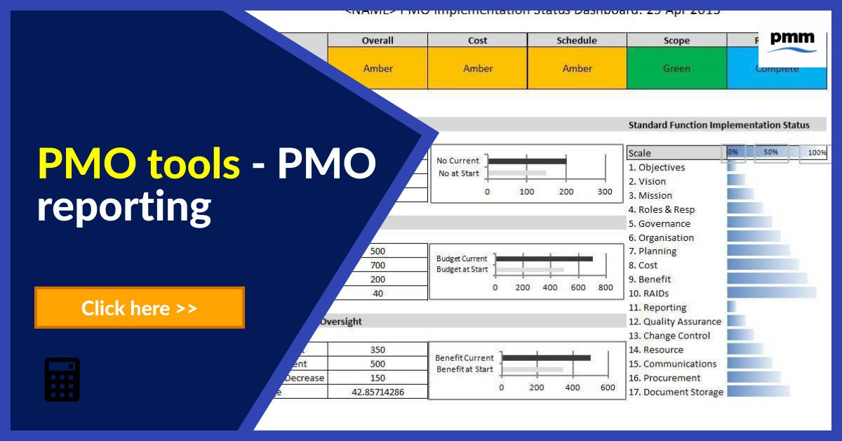 PMO tools – PMO reporting