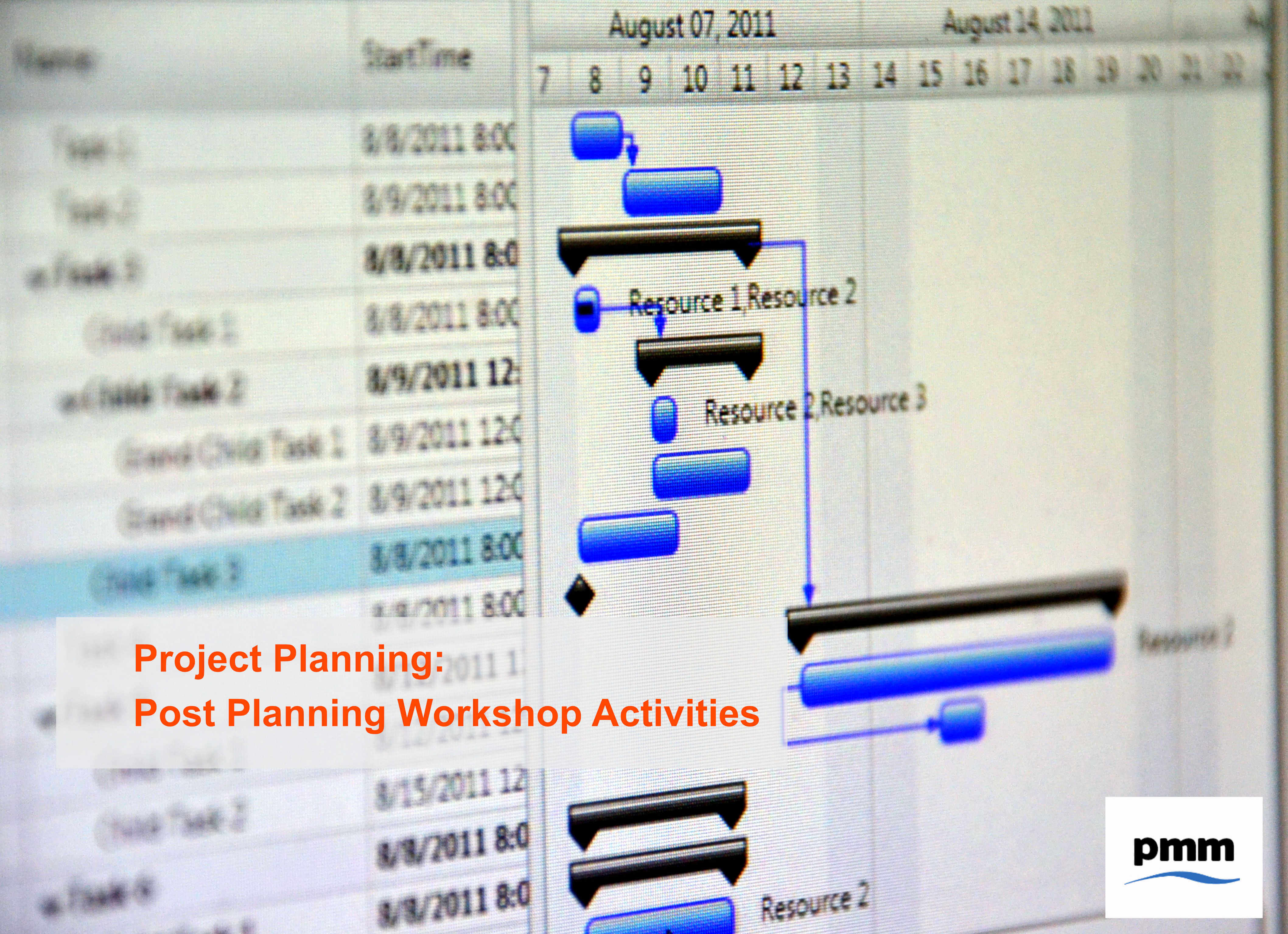 Post Project Planning Workshop Activities