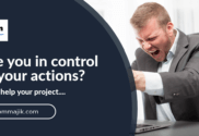 Project manager angry at laptop