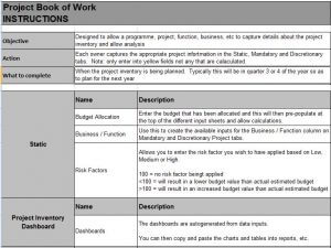 Project Book of Work Template Download - PM Majik