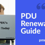 Project manager renewing PDU's