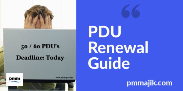 Plan the renewal of your PDU&rsquo;s and avoid a mad rush!