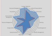 Example of current V target PMO maturity level report