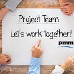 Project team working together