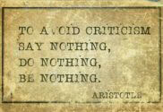 How to avoid criticism quote