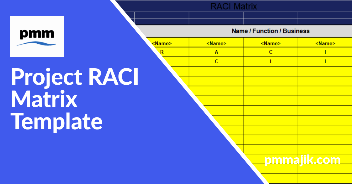 Project RACI Matrix template header
