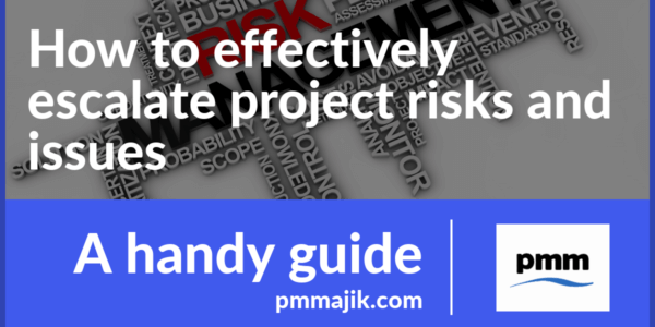 How to effectively escalate project risks and issues