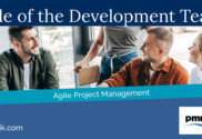 Agile project development team meeting