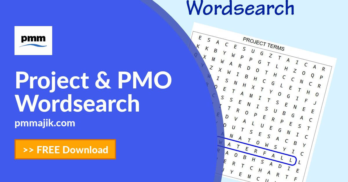 Project Management and PMO Wordsearch