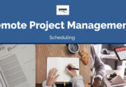 Remote project team members creating schedules