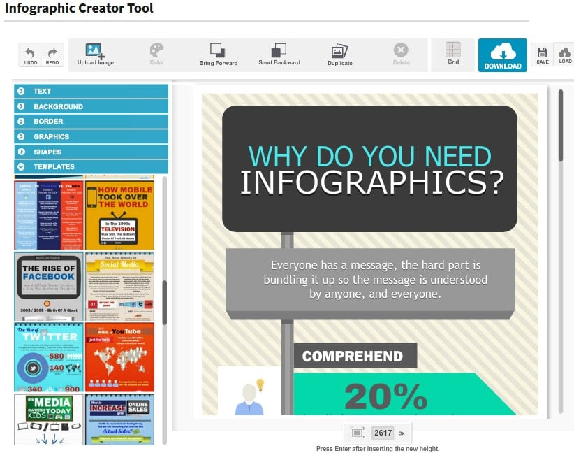 Inforgraphic Creator Tool for projects and PMO