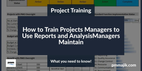 How to Train Projects Managers to Use Reports and Analysis