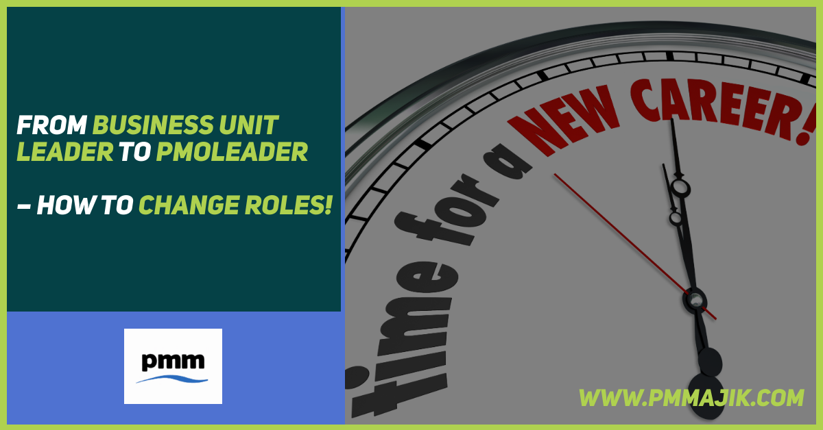 From Business Unit Leader to PMO Leader – How to Change Roles