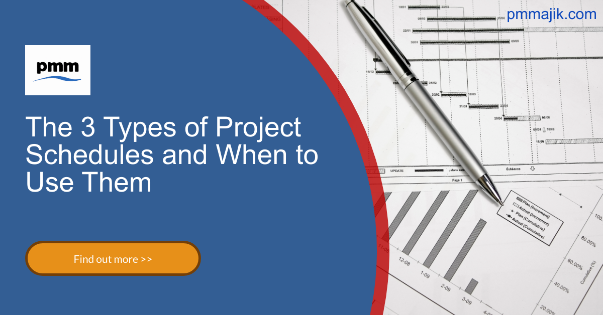 The 3 Types of Project Schedules and When to Use Them