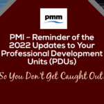 PMI PDU Changes in 2022